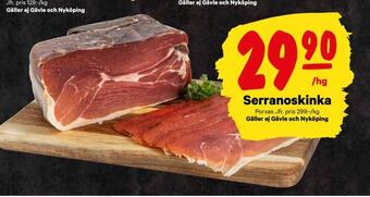 City Gross Serranoskinka erbjuda