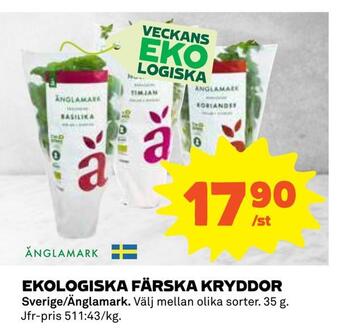 Coop Daglivs Ekologiska färska kryddor erbjuda