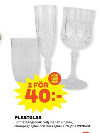 Coop Forum Plastglas erbjuda