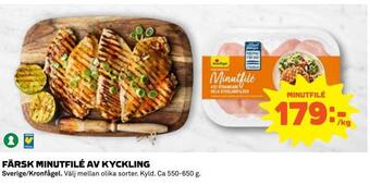 Coop Daglivs Färsk minutfilé av kyckling erbjuda