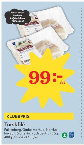 Hemköp Torskfilé erbjuda