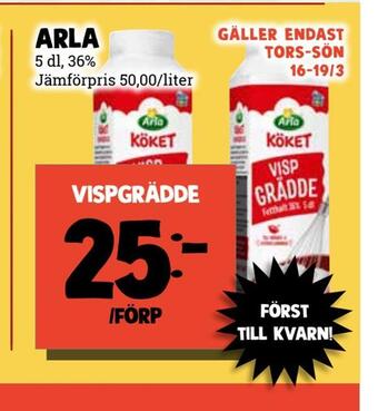 MatArket Vispgrädde erbjuda