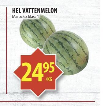 Matvärlden Tensta Hel vattenmelon erbjuda