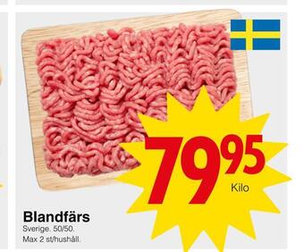 Matöppet Blandfärs erbjuda