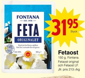 Matöppet Fetaost erbjuda