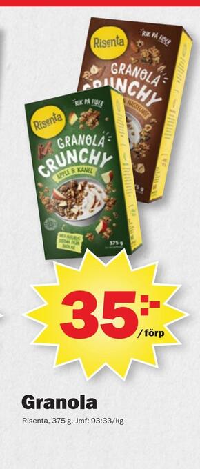 Pekås Granola erbjuda