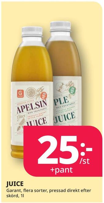 Tempo Juice erbjuda