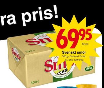 Matöppet Svenskt smör erbjuda