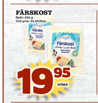 Supergrossen Färskost erbjuda
