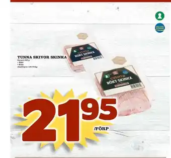 Tunna skivor skinka