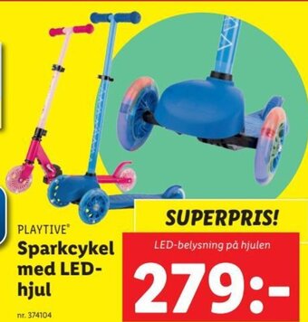 Sparkcykel Med LED Hjul