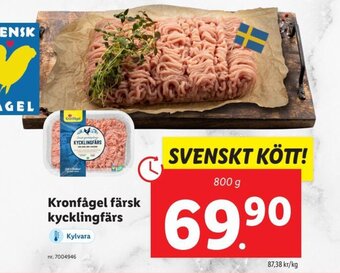 Lidl Kronfågel Färsk kycklingfärs erbjuda