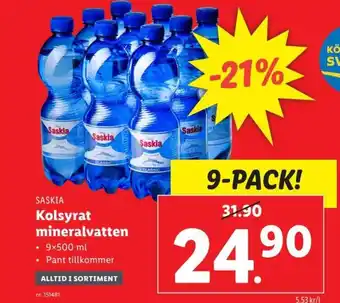 Lidl Kolsyrat Mineralvatten erbjuda
