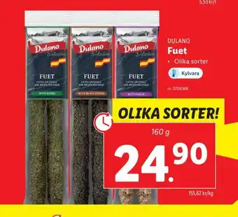 Lidl Dulano Fuet erbjuda