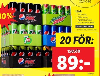 Lidl Läsk erbjuda