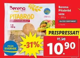 Lidl Berena Pitabröd Vete erbjuda