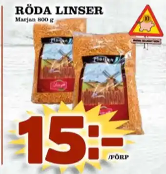 Matdax Marjan linser erbjuda