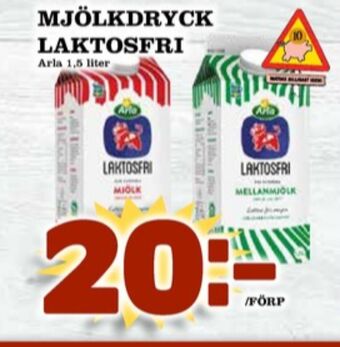 Matdax Arla mellanmjölk erbjuda