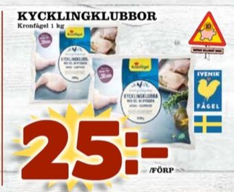 Matdax Kronfågel kycklingklubbor erbjuda