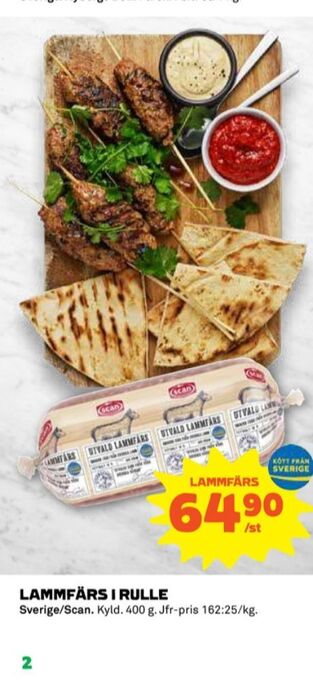 Coop Scan lammfärs erbjuda