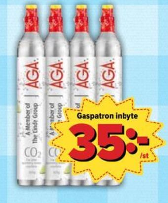 Östenssons Aga kolsyrepatron erbjuda