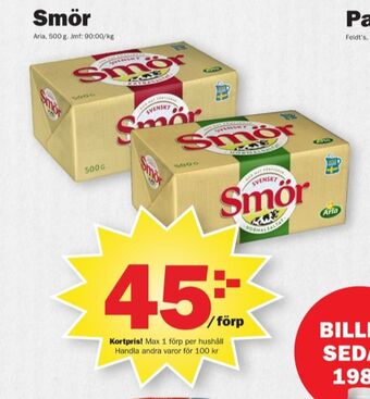 Pekås Svenskt smör erbjuda