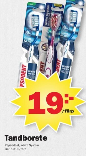 Pekås Pepsodent tandborste erbjuda