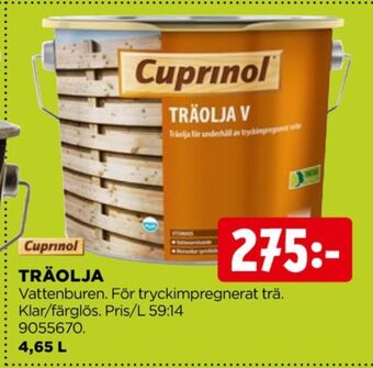 Jem&Fix Cuprinol träolja erbjuda