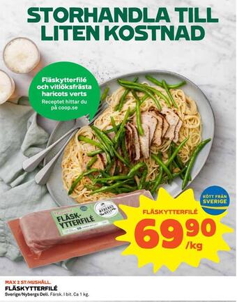 Coop Fläskytterfilé erbjuda