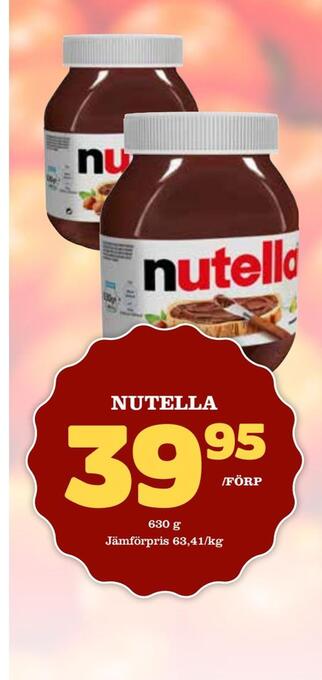 Matdax Nutella erbjuda