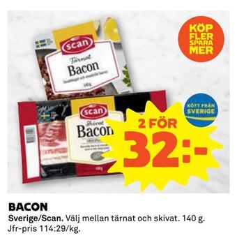 Coop Bacon erbjuda