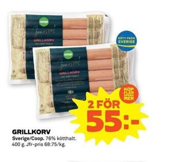 Stora Coop Grillkorv erbjuda
