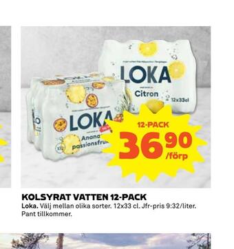 Coop Extra Kolsyrat vatten 12-pack erbjuda
