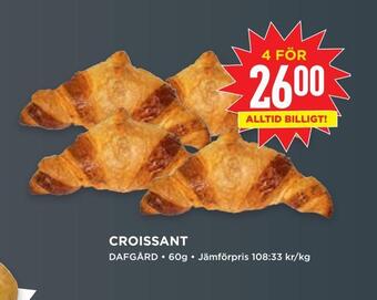 Willys Croissant erbjuda