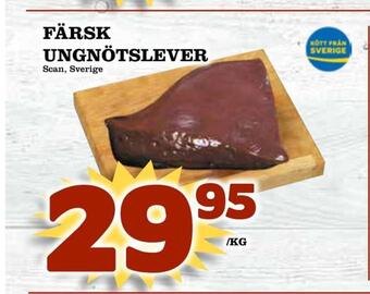 Matdax Färsk ungnötslever erbjuda