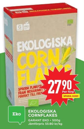Willys Ekologiska cornflakes erbjuda
