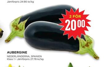 Willys Aubergine erbjuda