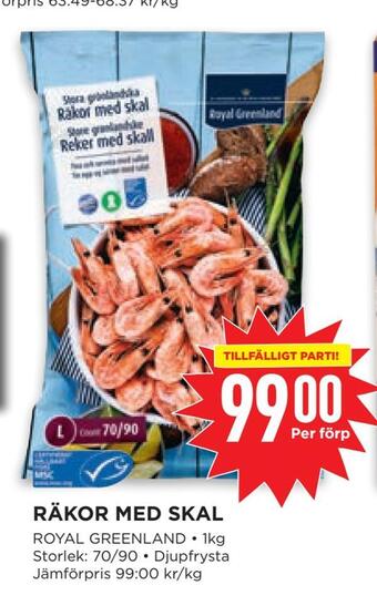 Willys Räkor med skal erbjuda