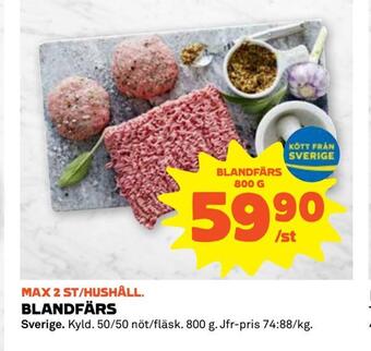 Coop Extra Blandfärs erbjuda