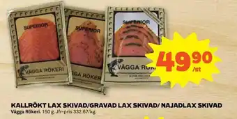 Kallrökt lax skivad/gravad lax skivad/ najadlax skivad
