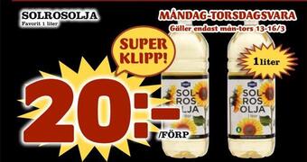 Nya Pulsen Solrosolja erbjuda