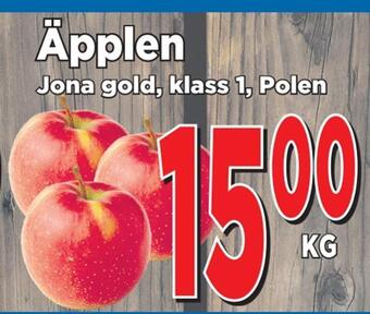 Supergrossen Äpplen erbjuda