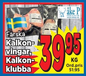 Supergrossen Kalkonvingar, kalkonklubba erbjuda