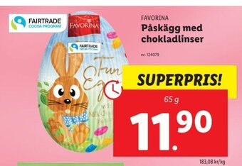 Lidl Påskägg med Chokladlinser erbjuda