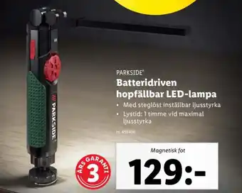 Lidl Batteridriven Hopfäll LED-Lampa erbjuda