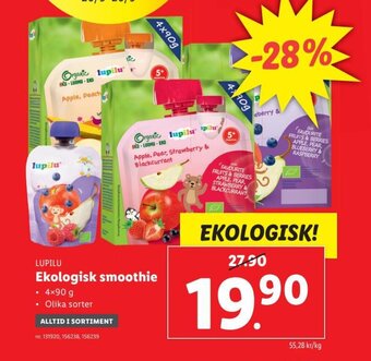 Lidl Ekologisk Smoothie erbjuda