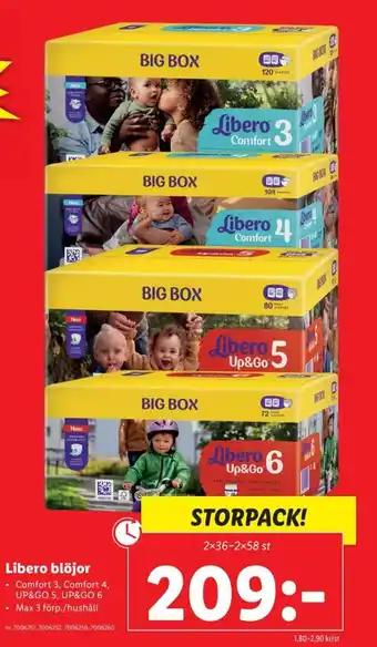 Lidl Libero Blöjor erbjuda