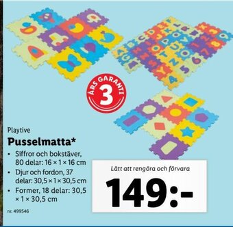 Lidl Pusselmatta erbjuda