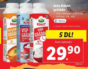 Lidl Arla Köket Grädde erbjuda