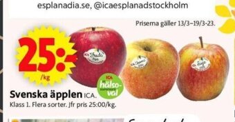 ICA Supermarket Svenska Äpplen erbjuda